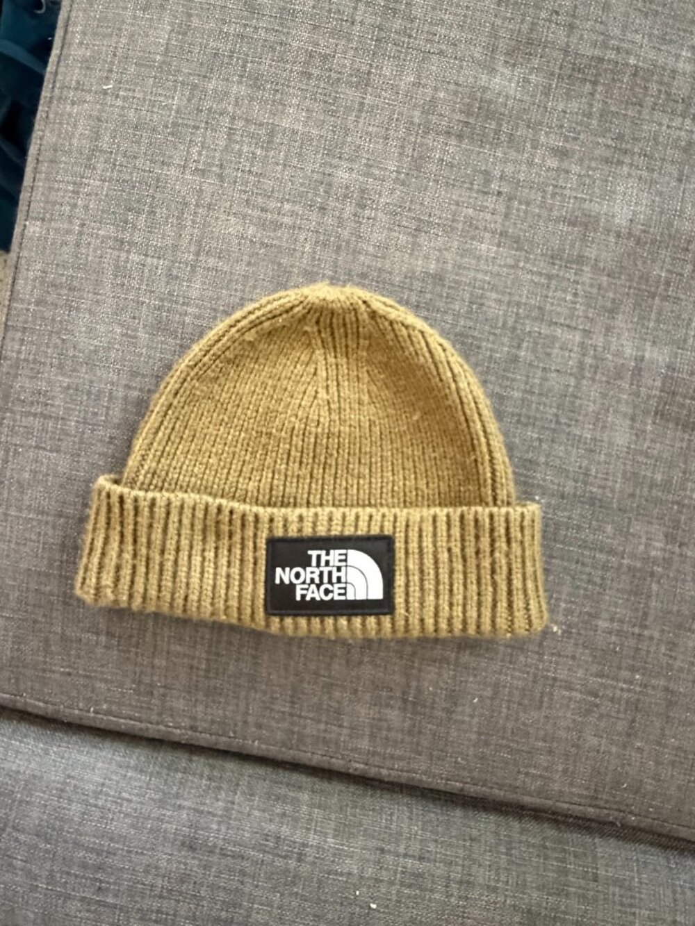 The North Face Logo Beanie Olive Green One Size